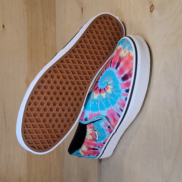 Vans Asher Colorful Tie-Dye Slip-On Womens Sneakers New With Tags No Box - Picture 9 of 10